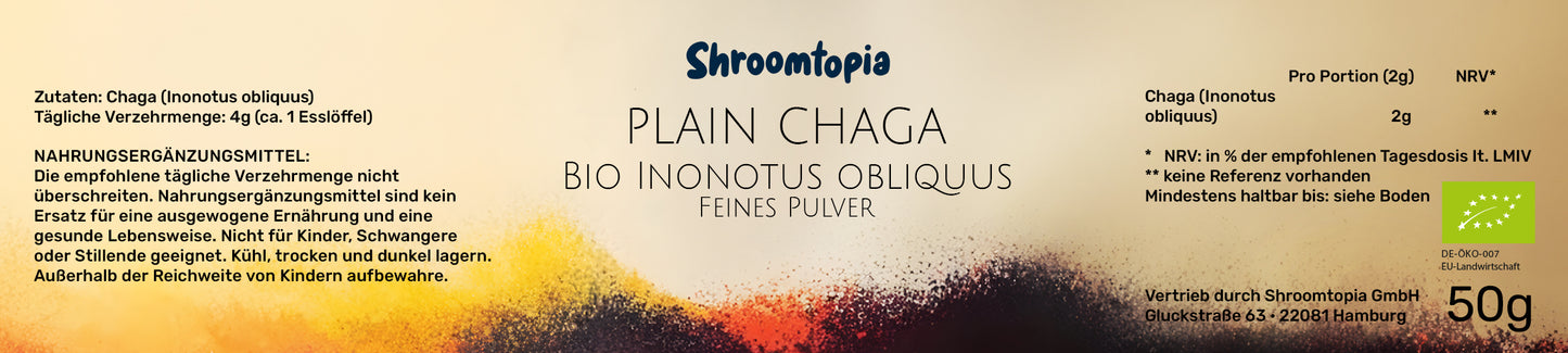 Chaga (Pulver - BIO aus Estland)